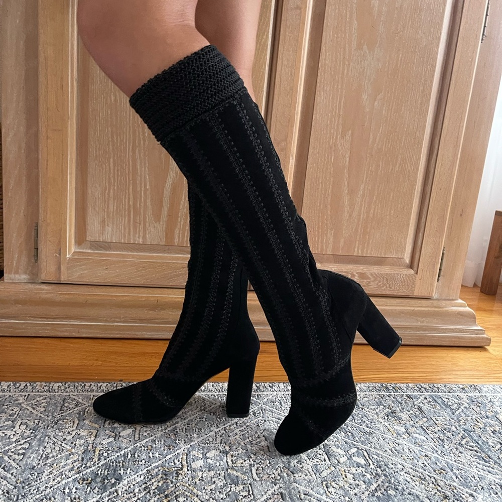 Silent D PACHI Size-38 Chic Black Heeled Boots